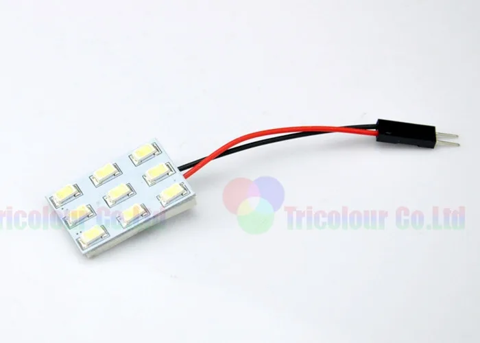 AutoEC 100x Светодиодная панель для автомобиля светильник 5630 5730 9 SMD светодиодный светильник внутренняя лампа для чтения с гирляндой t10 ba9s адаптер белый 12v# LL26