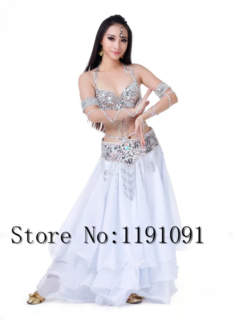 Одежда для индийского беллиданса, 3 компл. Размера S / M / L, 10 цветов 700#
