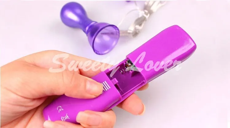 BAILE 7 Speed Purple Sex Nipple Play Pleasure Massage Stimulation Suction Vibrator Cups Adult Sex Product New 2014 Free Shipping (4)
