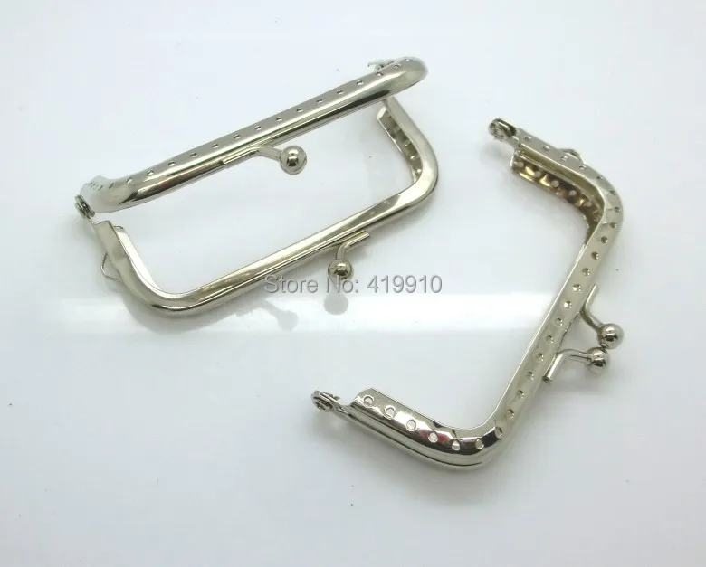 shipping-5pcs Серебряный тон металла Рамки поцелуй застежка для кошелек сумка замок ручка поделки ручной работы 8.9x5.2 см(можно открыть: 9.7x8.9 см) j2618