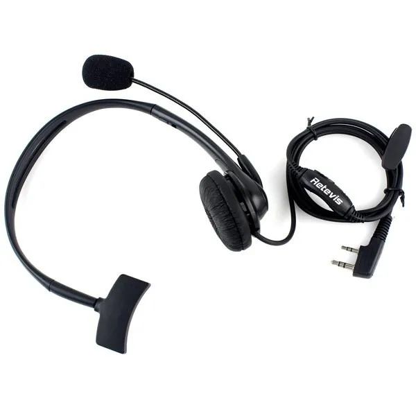 Retevis 2 PIN гарнитура PTT микрофон наушники Walkie Talkie аксессуары для Kenwood для Baofeng UV5R 888S Retevis для TYT TH C9009A