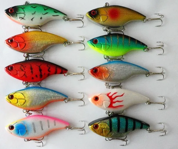 400 шт. 7,5 CM / 18 G 4 цвета пластик для рыбалки приманки VIB для рыбалки крюк лобстер-застёжка чужой приманки для рыбалки снасти рыбалка