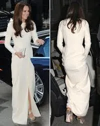 Kate Middleton, вечерние платья от Jenny Packham, знаменитостей, красное ковровое платье, винтажное, с драгоценным вырезом, с длинным рукавом, вечерние платья K13