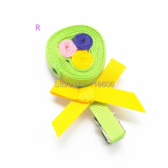 cute Lollipop ribbon sculpture hair bow for Kids 19.jpg