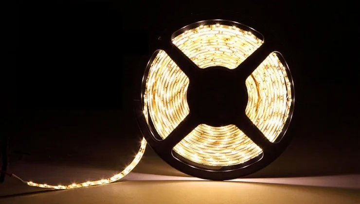 Водонепроницаемый Светодиодные ленты 5050 SMD гибкие свет 30led/m, 5 М 150LED, dc 12 В, белый, желтый, красный, зеленый, синий, RGB, теплый белый, холодный