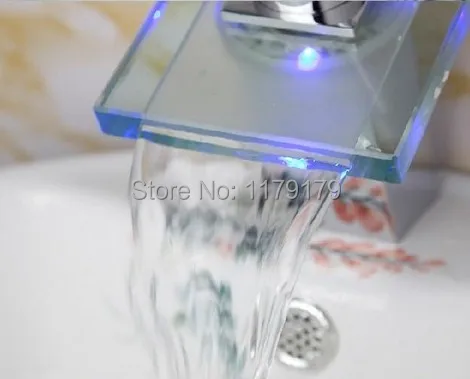 LED бассейна LED 3 вида цветов кран сидя кран, медь хром отделки кран sq23