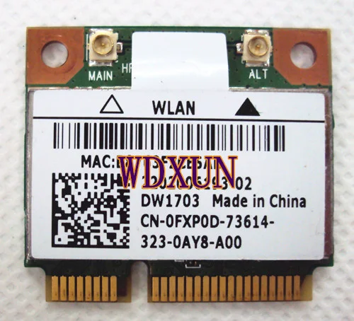 Mini Pci-e AR5B225 Wi-Fi Беспроводной сети Lan Card совместим с Dell DW1703 Vostro 470 2420 2710 V1440 1450 1540 1550 DW1703 AR5B225