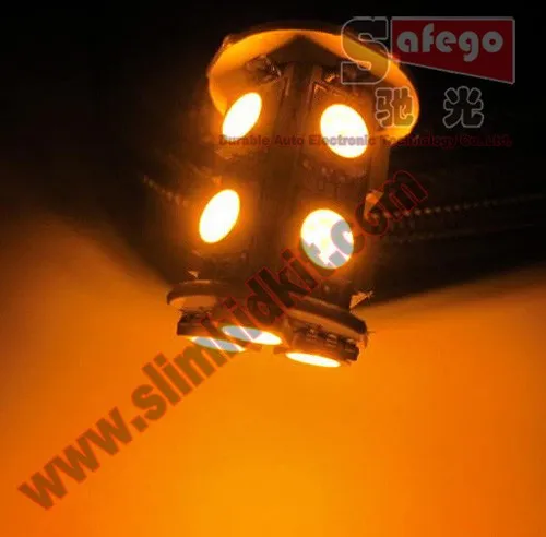 Safego 10 шт. P21W 1156 1157 светодиодный Поворотная сигнальная лампа 5050 13 SMD S25 BAY15D BA15S автомобильный тормозной фонарь светильник s парковка светильник 12V белого цвета