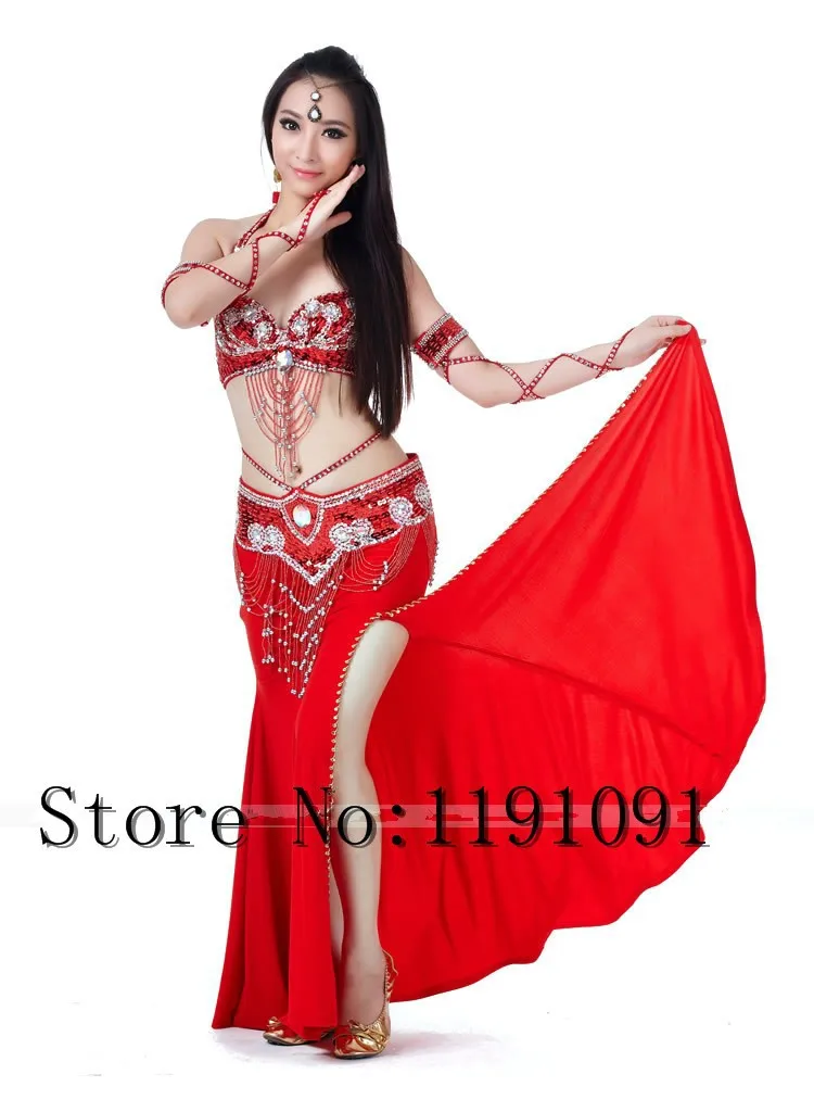 Одежда для индийского беллиданса, 3 компл. Размера S / M / L, 10 цветов 700#