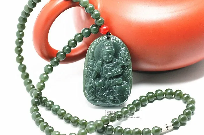 Медальон hetian jade samantabhadra кулон «Бодхисаттва» Зодиак является змеей в этой жизни буддийский патрон святого