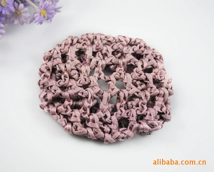 Best продаж Модные эластичные крючком волосы Snood булочка крышка сетку Балетные Костюмы Танец катание сетки Бун Обложка