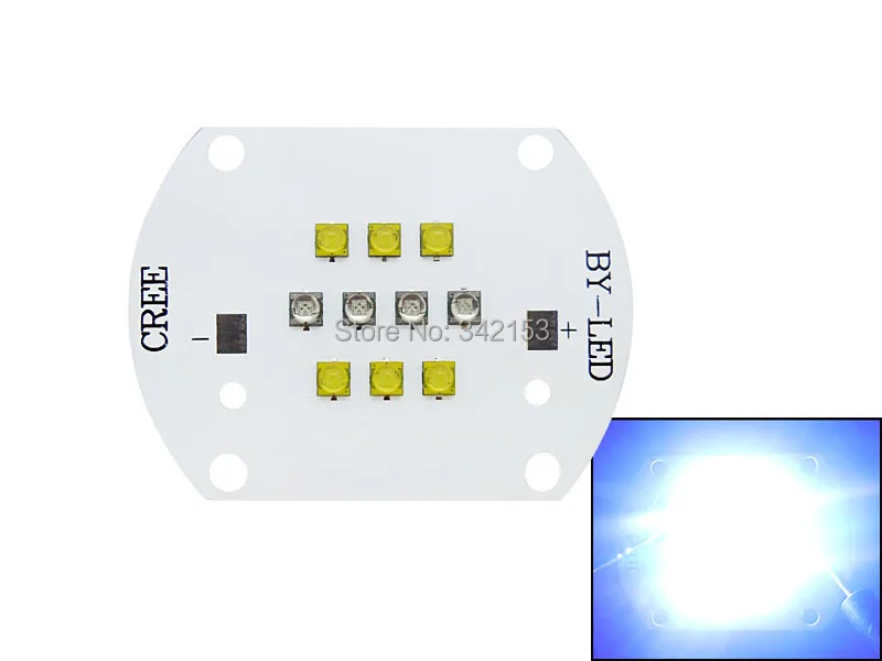 50 Вт Cree Xlamp XTE XT-E белый 6000 К(6 шт.)+ королевский синий 450нм(4 шт.) светодиодный излучатель лампы свет лампы для аквариума рыбы кораллового выращивания