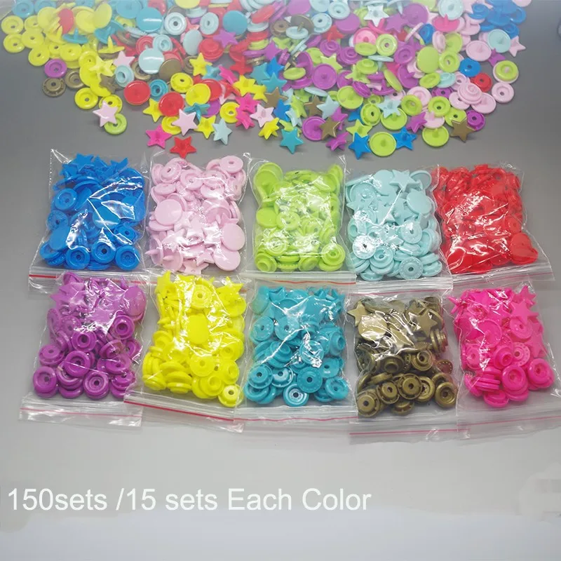 KAM Star shaped snap buttons f