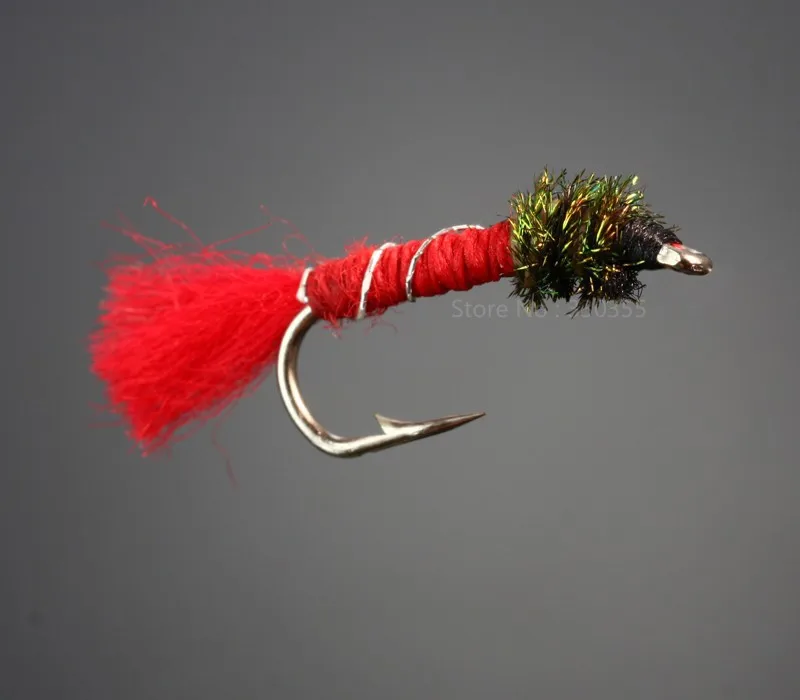 H028-40Pcs Buzzer Fly Size 10 Nymphs Flies Salmon Trout Fly Fishing Lures (3)