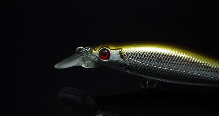 Классические приманки для рыбной ловли Minnow День Ночь 11 см 14,8 г гальванические искусственные жесткие плавающие крючки mustad