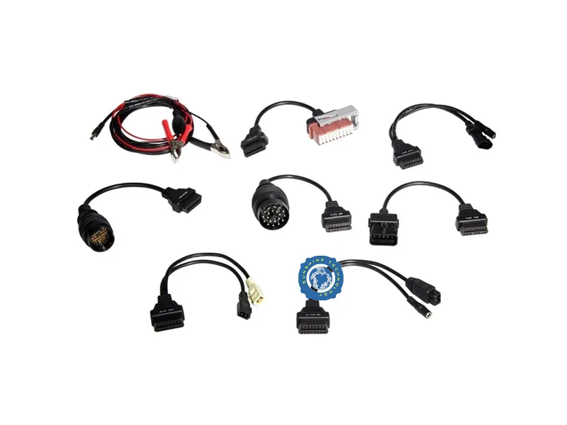 10 шт./лот автомобильные кабели OBD2 Полный комплект 8 автомобильных кабелей автомобиля диагностические кабели для OBDIICAT-CDP частей автомобиля OBDII кабель сканера