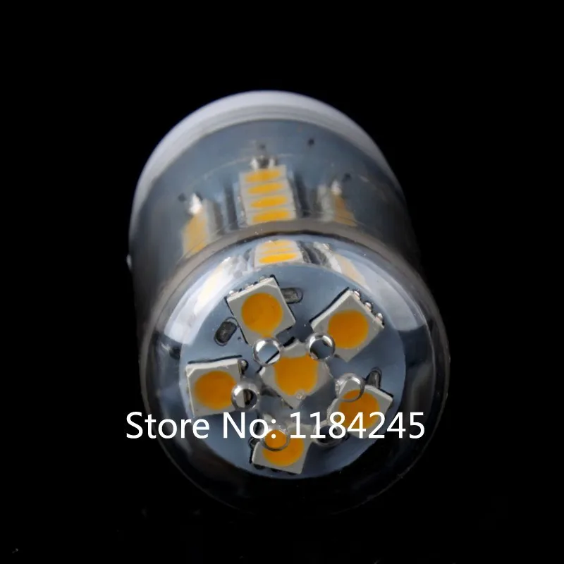 G9 48 LED 5050 SMD 9 Вт Обложка Кукуруза 220 В свет лампы теплый белый цвет; Бесплатная доставка 4 шт./лот