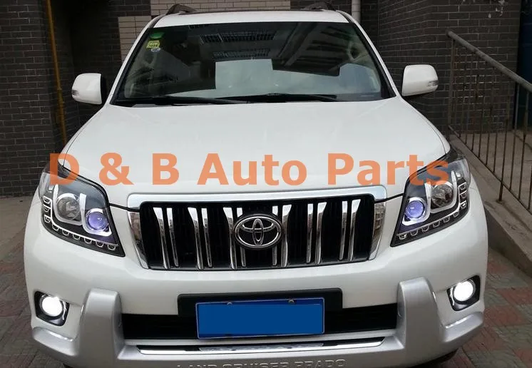 1 пара двойной U Тип ангельские глазки светодиодный фонарь для Toyota Land Cruiser Prado 2010-2013'