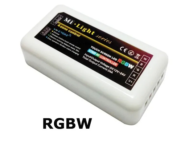 2.4 г 4-зоны РФ RGBW контроллер для полосы Ми-свет серии, 10 шт./партия, один удаленный сочетать несколько контроллеров, оптовая продажа с фабрики