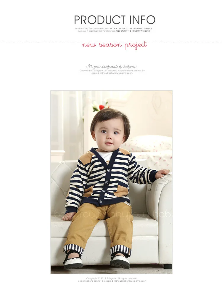 Anlencool/Коллекция 2019 года, пальто Roupas Meninos, новая Корейская одежда для малышей, весенний кардиган в полоску из трех предметов, брендовая