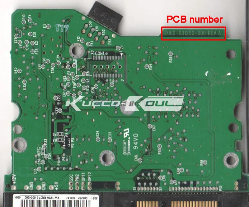 HDD PCB Плата логики 2060-001252-000 REV для WD 3.5 SATA ремонта жесткий диск восстановления данных