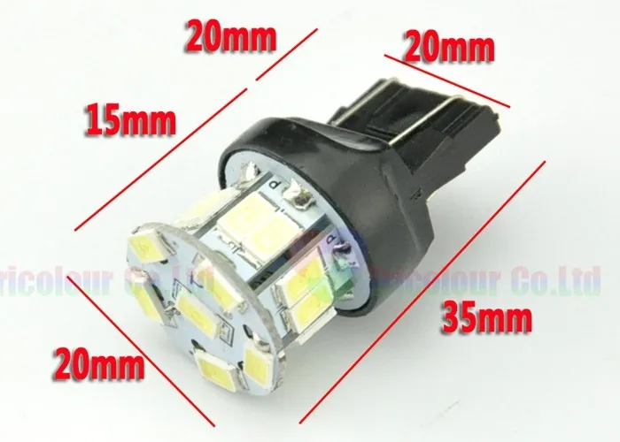 AutoEC T20 W21W WY21W W21/5 Вт 7440 7443 18 smd 5630 led 7444 7441 7440NA 7444A авто инструмент Клин стоп 100 шт.# LD13