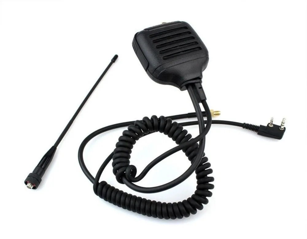 SMA-F антенна+ плечевой динамик микрофон для Kenwood WOUXUN HYT Baofeng Puxing Quansheng