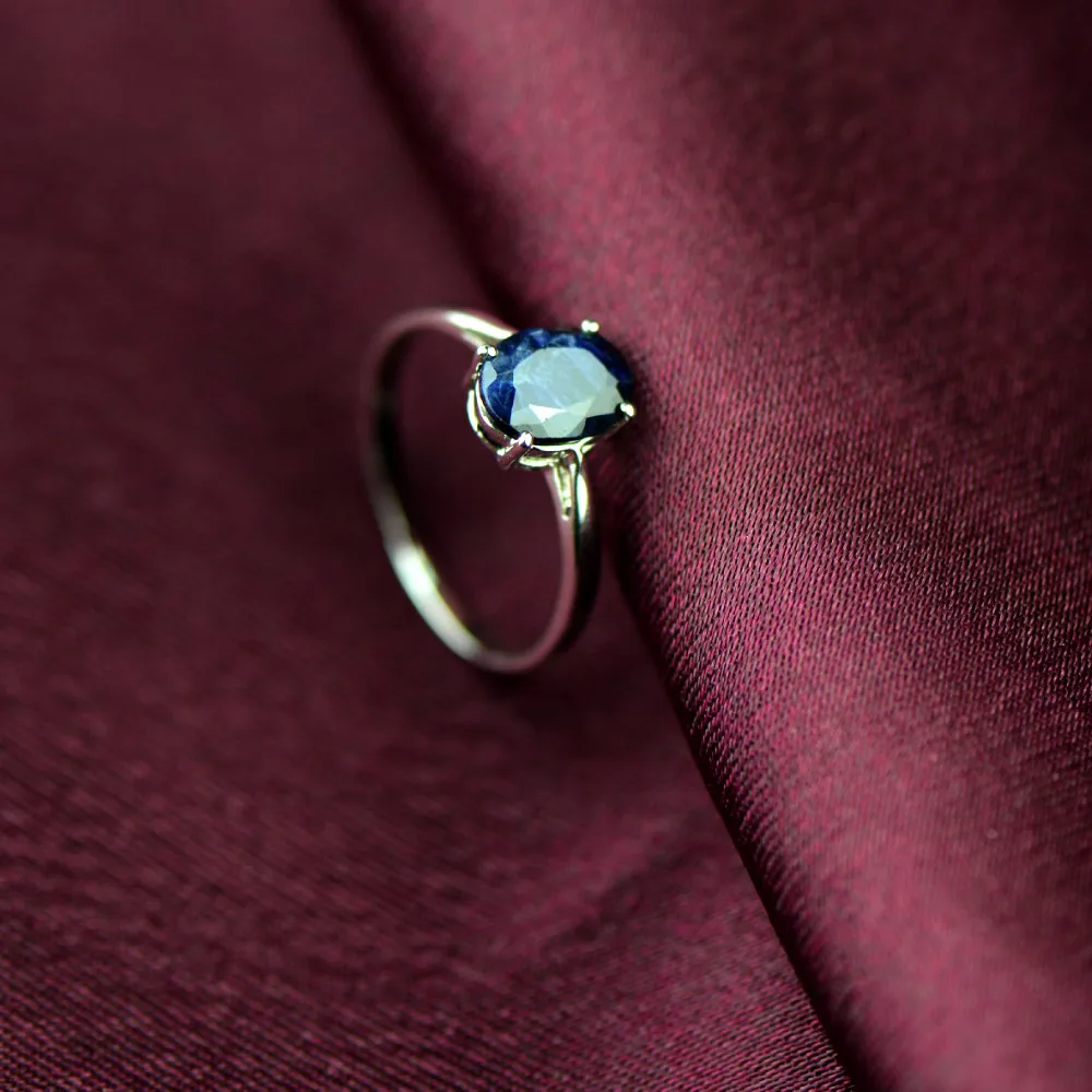ruby gemstone blue ring pendant124