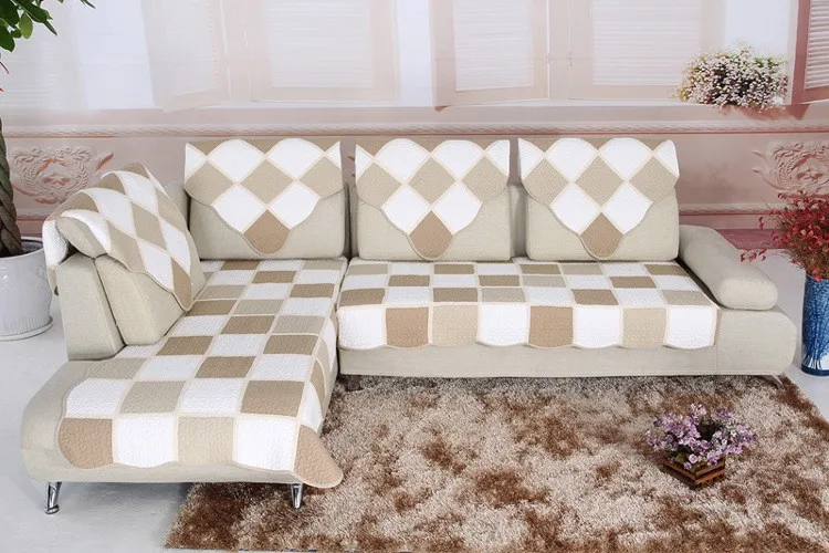 Luxury Cotton Sofa Cloth Fabric Sectional Towel Sets