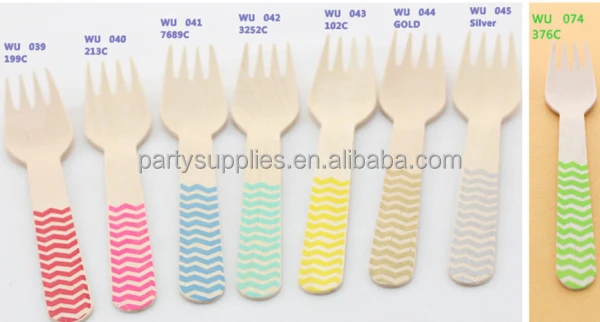 06 Chevron Wooden Forks__