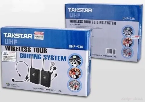 UHF Беспроводной гид Системы научить поезд посетить Туризм Takstar 938 содержится один передатчик и три приемника