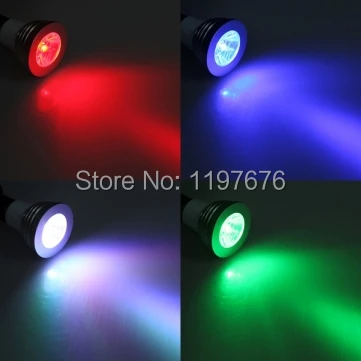 Mr16 свет 3 Вт rgb светодиодные лампы 16 Цвет Сменные Светодиодный прожектор с дистанционным управлением DHL Бесплатная доставка