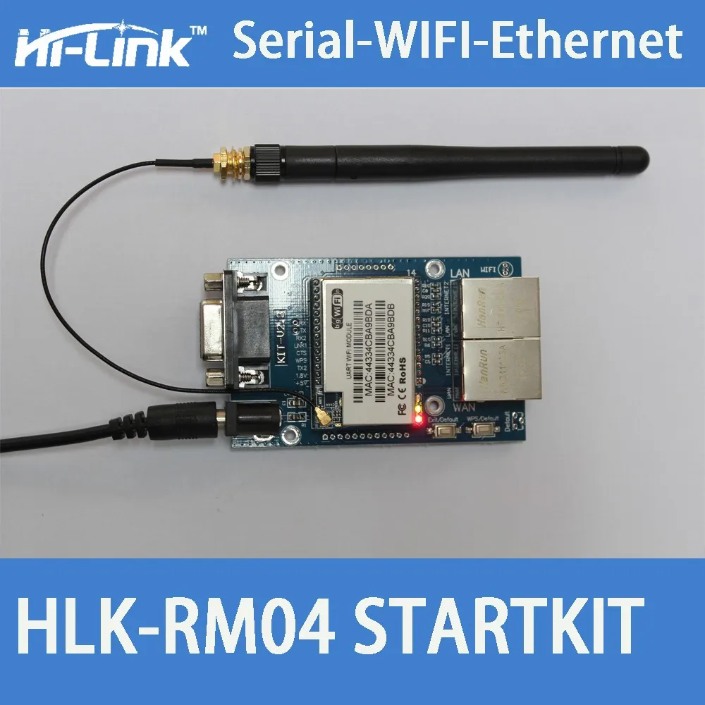 Серийный/uart Embeded wifi модуль HLK-RMO4 startkit с 8 M flash 32 M ram