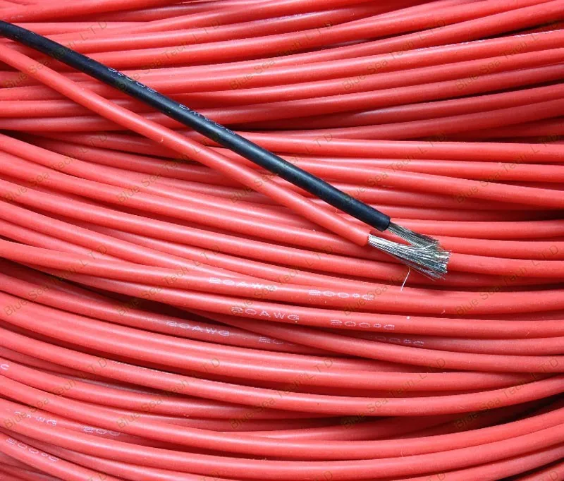 10 метров ультра-мягкий силиконовый Тестовый Кабель, 20 AWG 0,5 sq,-65C ~ 200C Ультра гибкий силиконовый кабель, цвет случайный отправить