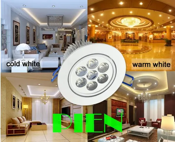 С регулируемой яркостью 3W 5W 7W СИД downlight потолочный свет lamparas de techo Алюминий для Домашние IP44 110V 220V CE& по ограничению на использование опасных материалов в производстве, DHL 10 шт