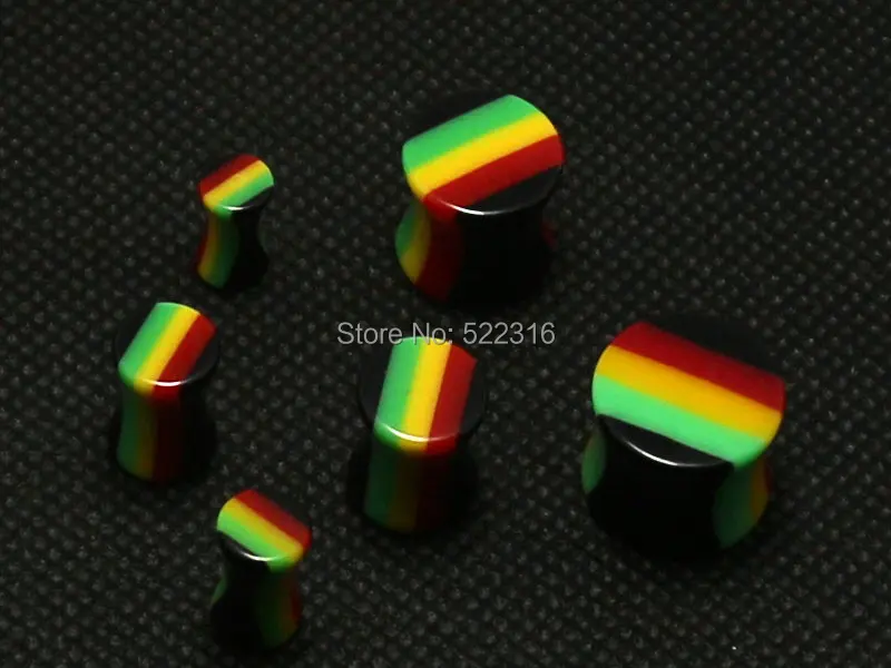 Jewel 2015 раста дизайн ухо plug Акриловые Седло размеры Подвески разные размеры 4 мм-12 мм много оптовая пирсинг ювелирные изделия бесплатная
