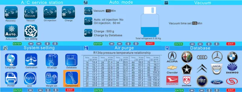 CE Certified, Full Automatic Air conditioning service station RCC-8A