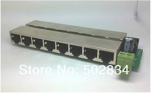 10 шт./лот 8 способ POE инжектор питания через Ethernet LAN DC Мужской 5,5x2,1 мм адаптер