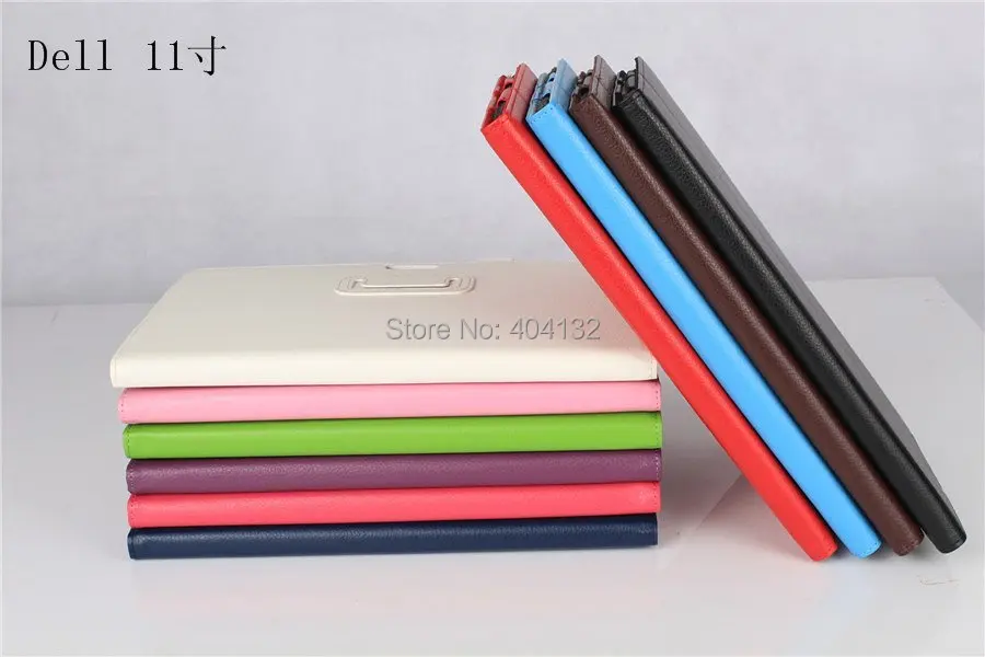 100 шт. хорошее качество Folio Stand кожаный чехол для Dell Venue 11 Pro Защитная крышка(Win8.1)-По DHL FedEx