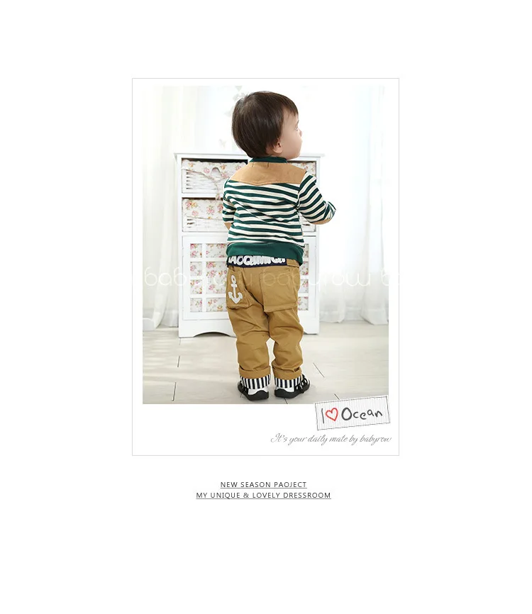 Anlencool/Коллекция 2019 года, пальто Roupas Meninos, новая Корейская одежда для малышей, весенний кардиган в полоску из трех предметов, брендовая
