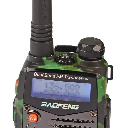 Baofeng walkie Ham двухстороннее радио BAOFENG UV-5R 136-174/400-520 Mhz двухдиапазонный с 1800 mAh литий-ионным аккумулятором радио Бесплатный наушник