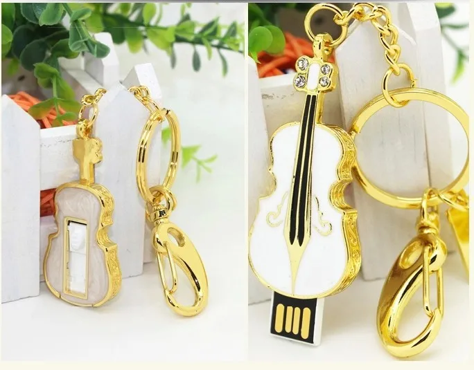 JASTER скрипка USB флэш-накопитель Кристальный USB флэш-диск специальный подарок модная Флешка в виде гитары 4 ГБ 8 ГБ 16 ГБ 32 ГБ 64 Гб музыкальный подарок