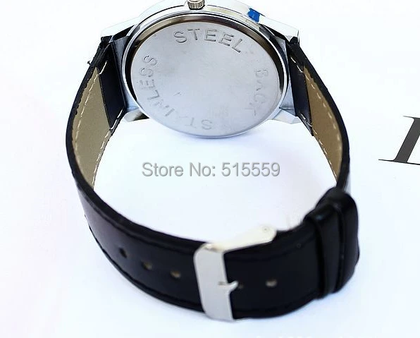 100 шт., высококачественные корейские женские часы с кожаным ремешком, часы унисекс, повседневные часы