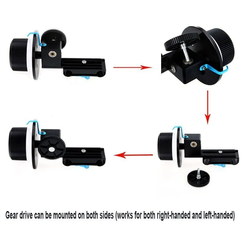 Lightdow Quick Release Clamp ЦЗК с изменением фокуса FF с регулируемый ремешок на ремне на щиколотке для 15 мм Фиксатор для стойки 60D 600D 5D2 GH2 D7000