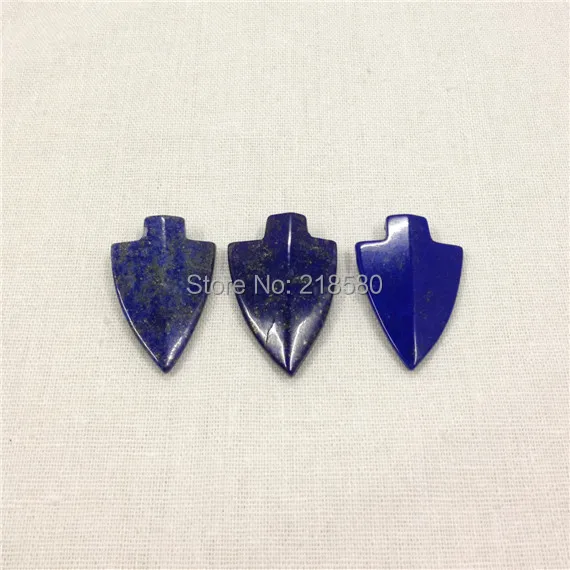 H-SP33 Синий Лазурит Arrowhead кулон камень Шарм
