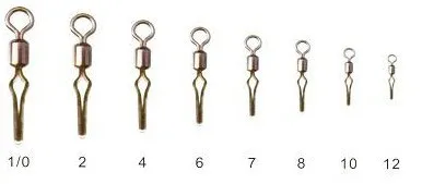 Swivel with line clipS