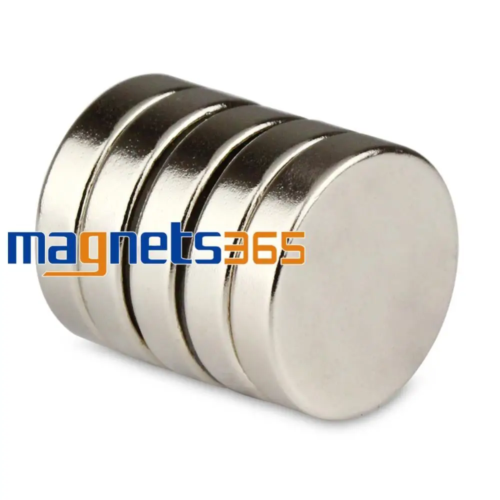 ОМО Magnetics 5 шт. 22 мм x 5 мм N50 Класс Малый диск Круглый цилиндр Редкоземельные Магниты