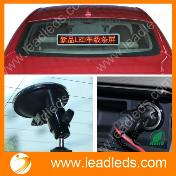 Suporte a Rolagem de Texto Tela de Exibição de Publicidade Módulo de Sinal Led Red Light Usb Programável Levou Exibição Carro Dc12v Levou Levou 26 LEVOU Tela de Exibição de Publicidade LEVOU Módulo de Sinal