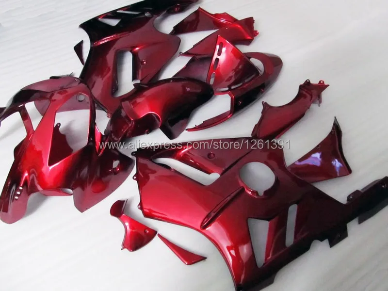 Темный Комплект Красного обтекателя Для KAWASAKI NINJA ZX12R 02-05 ZX 12R 02 03 04 05 ZX-12R 02-05 ZX 12R 2002 2003 2004 2005 Обтекатели# sy7sa1