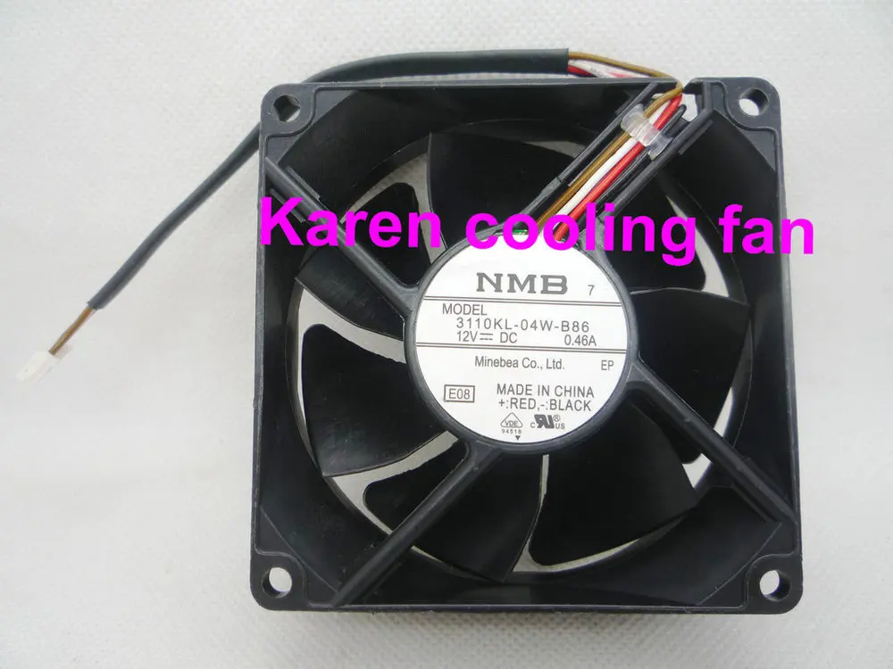НМБ 8 см 3110KL-04W-B86 8025 12V 0.46A 4 провода Вентилятор охлаждения